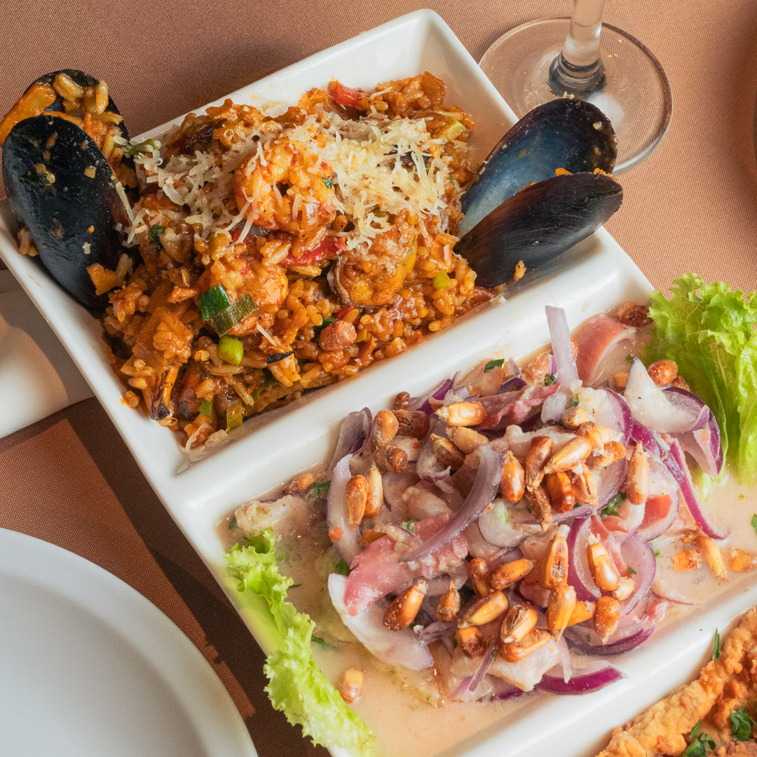 Platos peruanos de Sabores del Perú.