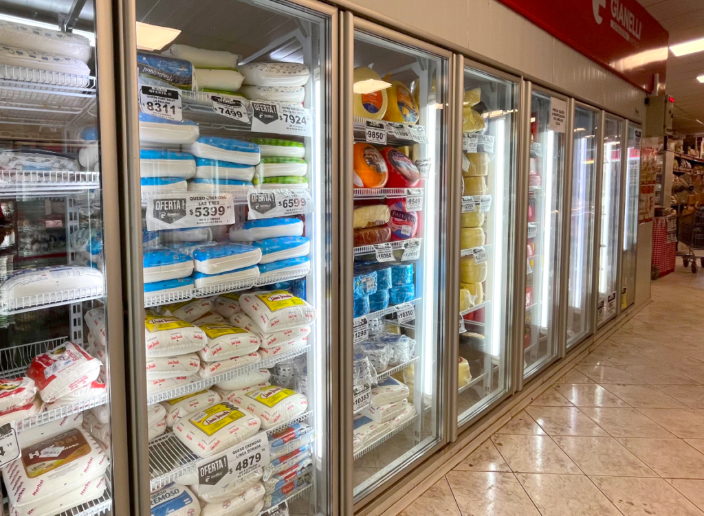 Góndola de quesos de Gianelli.